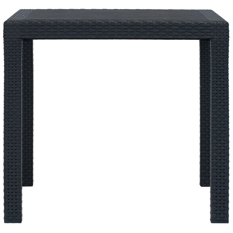 -Delige Tuinset Rattan-Look Kunststof 5 Antraciet