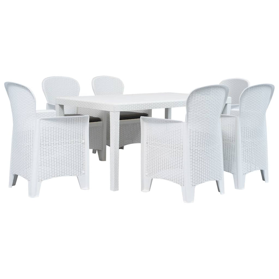 7-Delige Tuinset Rattan-Look Kunststof 6