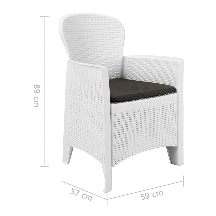 9-Delige Tuinset Rattan-Look Kunststof 8