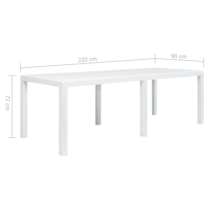 9-Delige Tuinset Rattan-Look Kunststof 8
