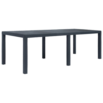-Delige Tuinset Rattan-Look Kunststof 9 Antraciet