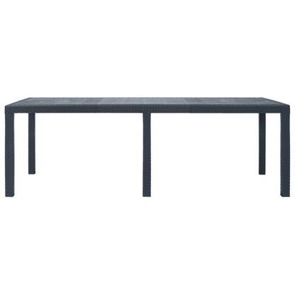 -Delige Tuinset Rattan-Look Kunststof 9 Antraciet