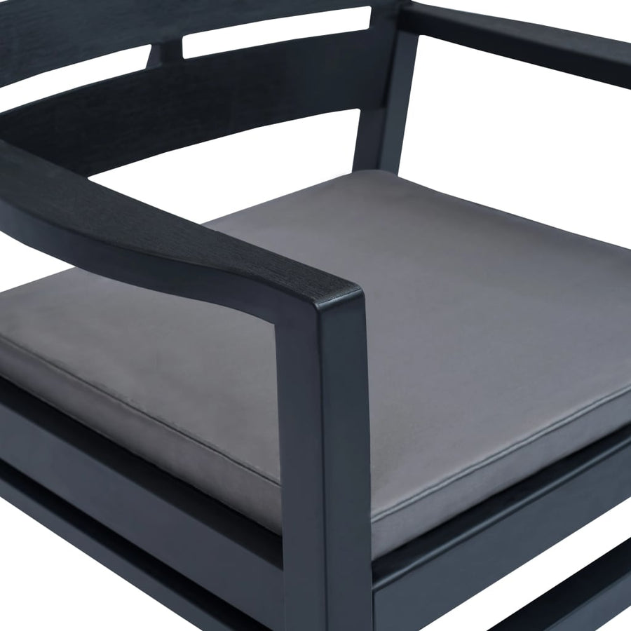 Loungeset Kunststof Antraciet