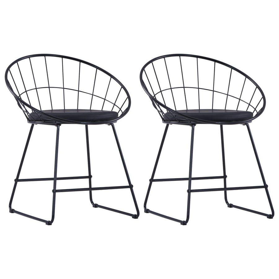 Eetkamerstoelen Met Kunstleren Zittingen Staal 2