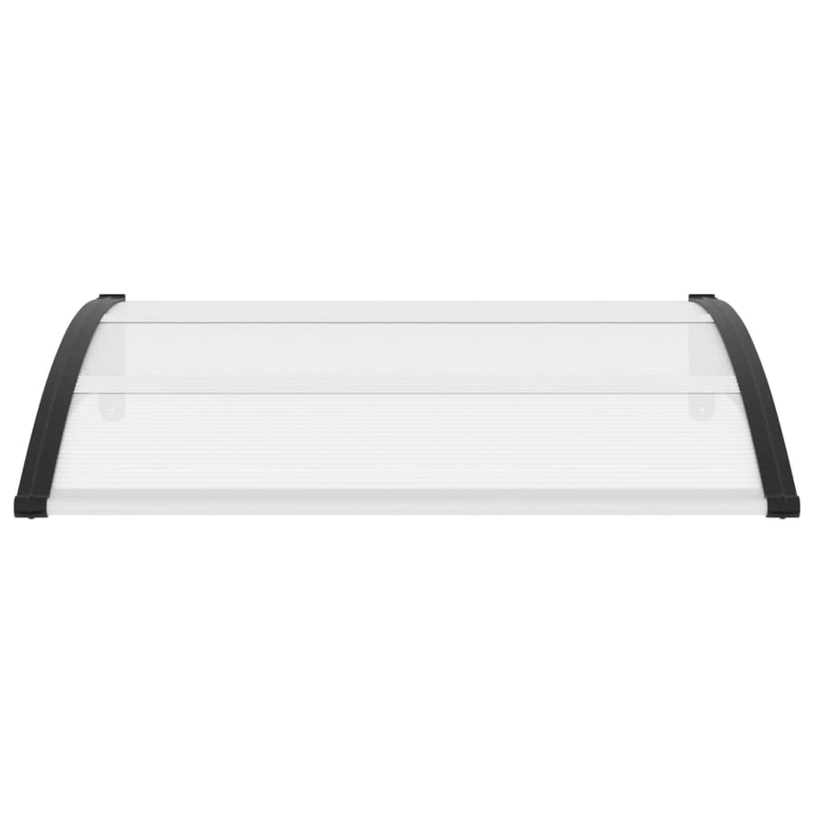 Deurluifel 120x80 cm PC zwart en transparant 120 x 80 cm Zwart en transparant