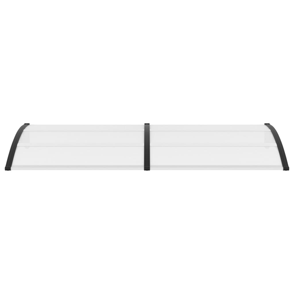 Deurluifel 240x80 cm PC zwart en transparant 240 x 80 cm Zwart en transparant