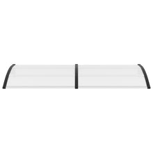 Deurluifel 240x80 cm PC zwart en transparant 240 x 80 cm Zwart en transparant