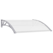 Deurluifel 120x75 cm polycarbonaat grijs transparant