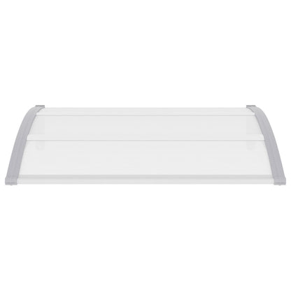 Deurluifel 120x80 cm PC grijs en transparant 120 x 80 cm Grijs en transparant