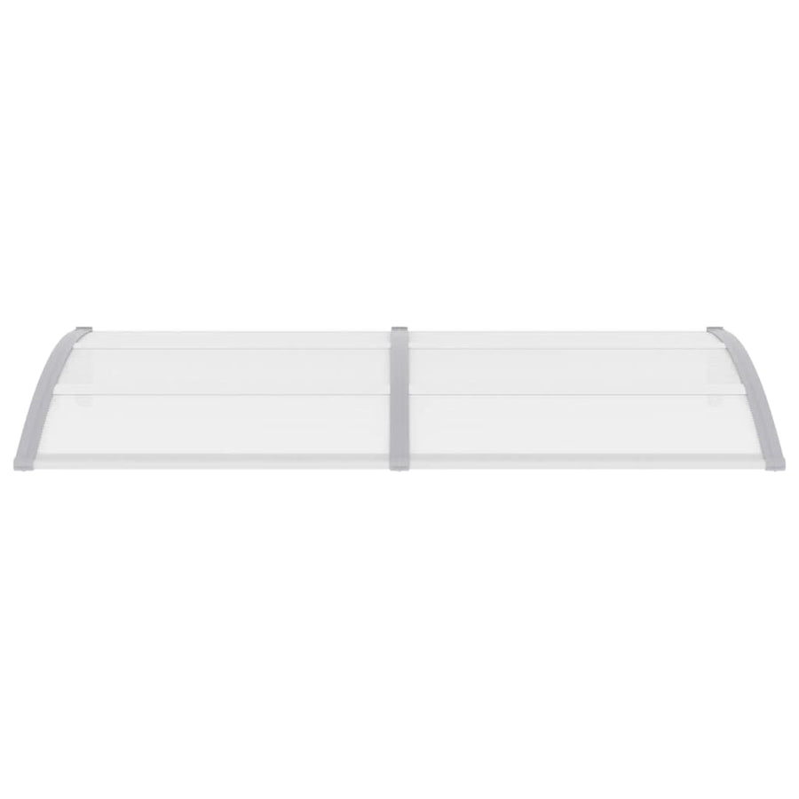 Deurluifel 200x80 cm PC grijs en transparant 200 x 80 cm Grijs en transparant
