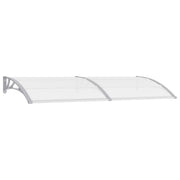 Deurluifel 240x80 cm polycarbonaat grijs transparant