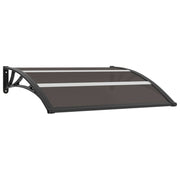 Deurluifel 120x80 cm polycarbonaat zwart