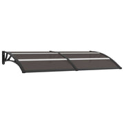 Deurluifel 200x80 cm polycarbonaat zwart