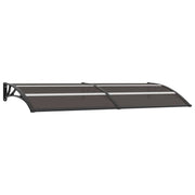 Deurluifel 240x80 cm polycarbonaat zwart