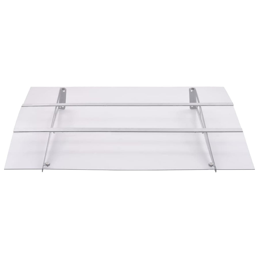 Deurluifel 150x90 cm PET zilverkleurig en transparant
