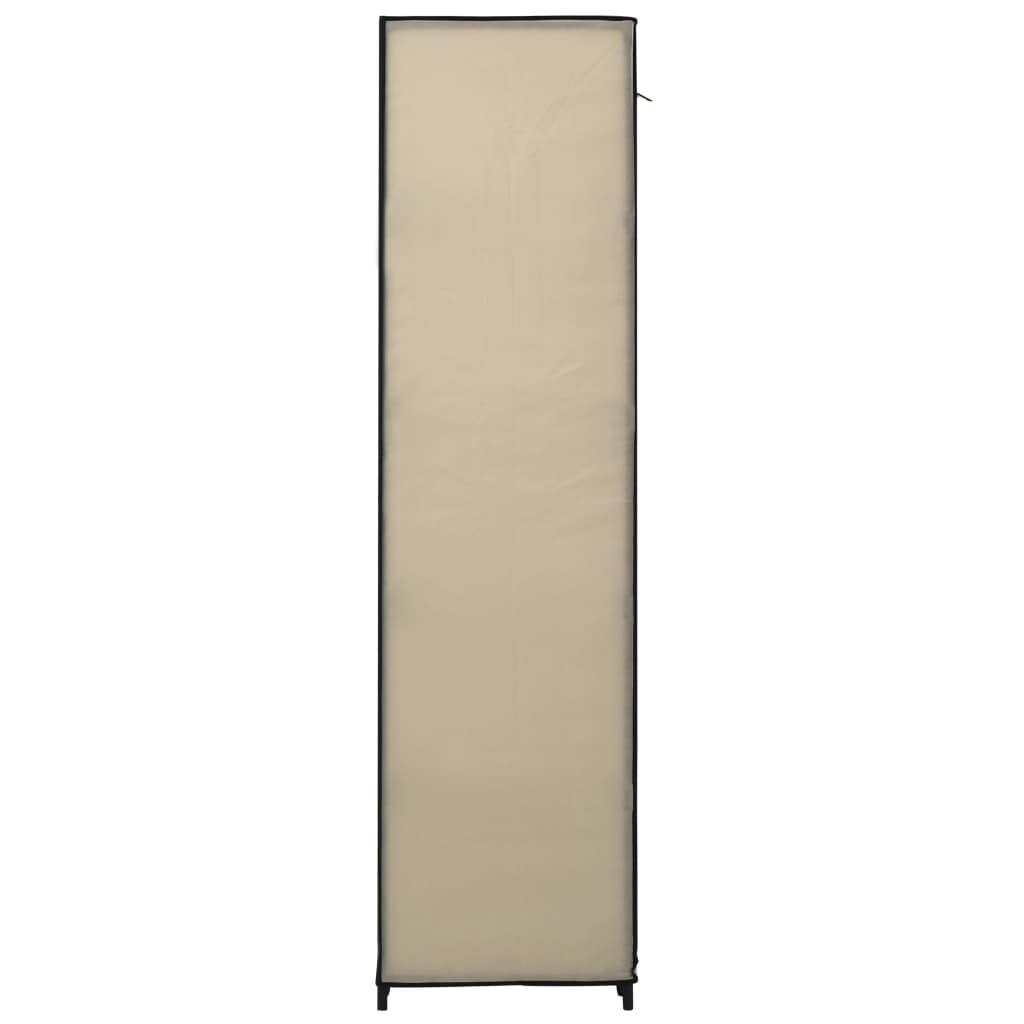 Kledingkast Opvouwbaar 0X45X75 Cm Stof Crème