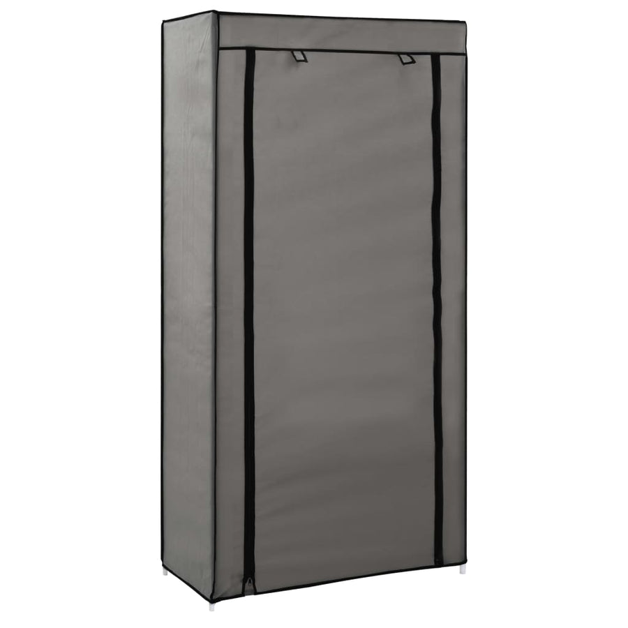 Schoenenkast Met Hoes 58X28X106 Stof Zwart