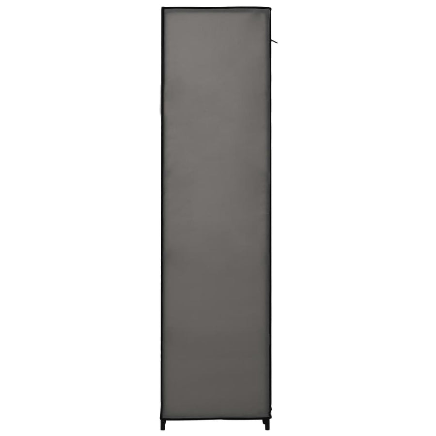 Kledingkast Met Vakken En Stangen 50X45X76 Cm Stof Grijs