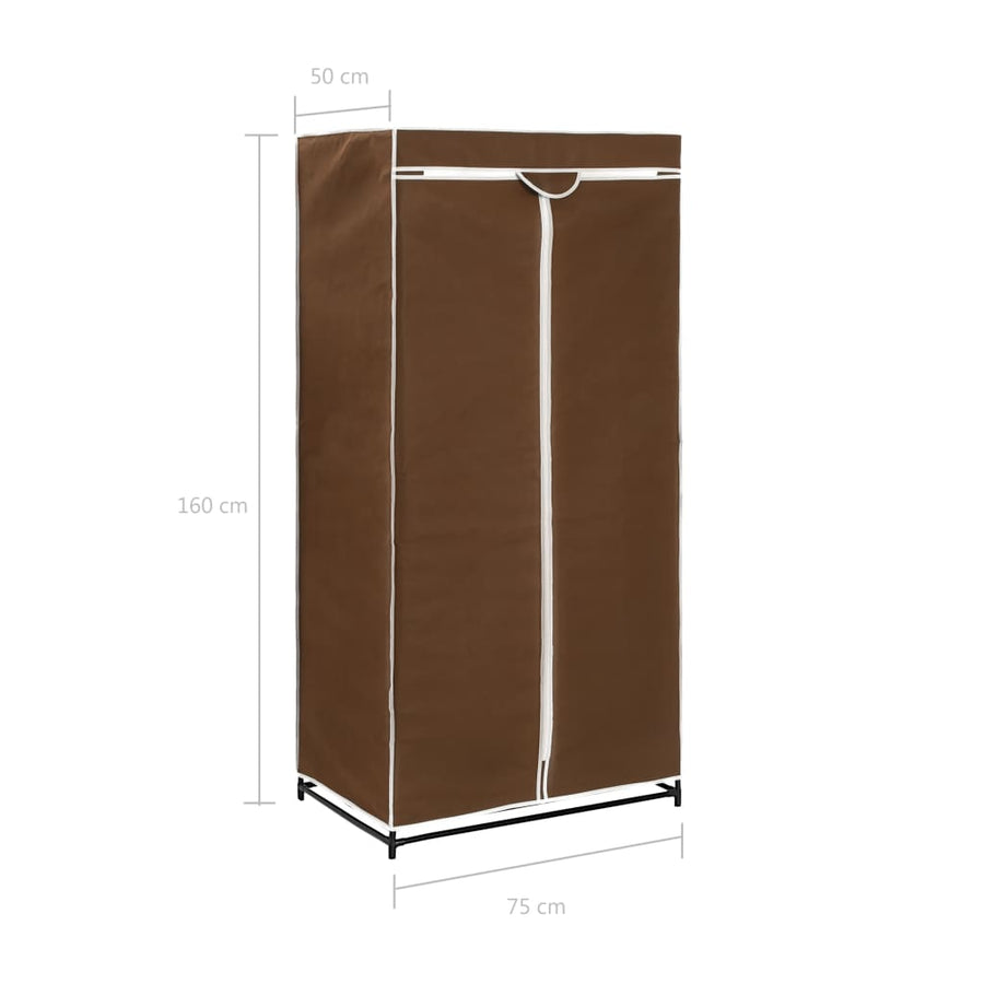 Kledingkast 75X50X60 Cm Bruin