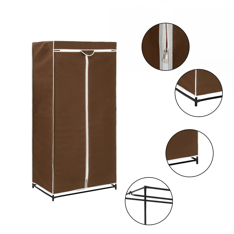 Kledingkasten St 75X50X60 Cm 2 Bruin