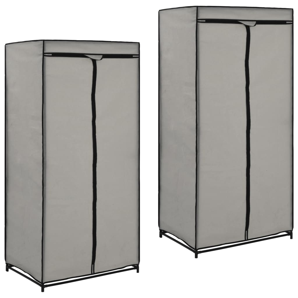 Kledingkasten St 75X50X60 Cm 2 Grijs