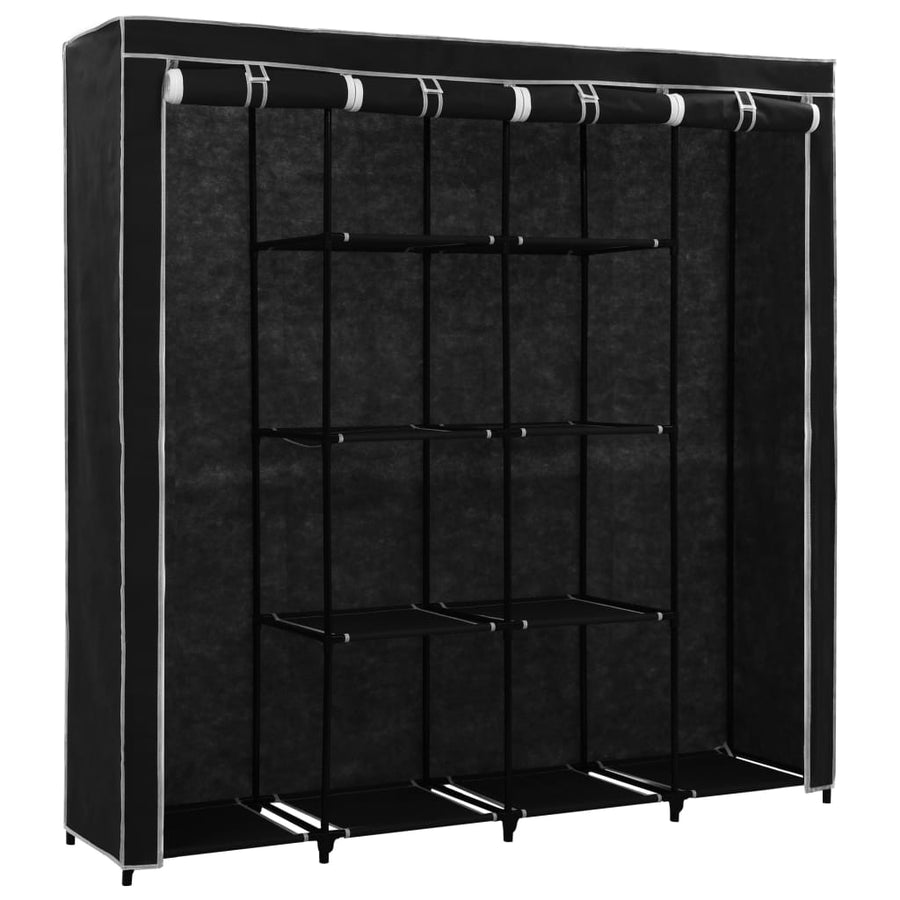 Kledingkast Met 4 Vakken 75X45X70 Cm Zwart