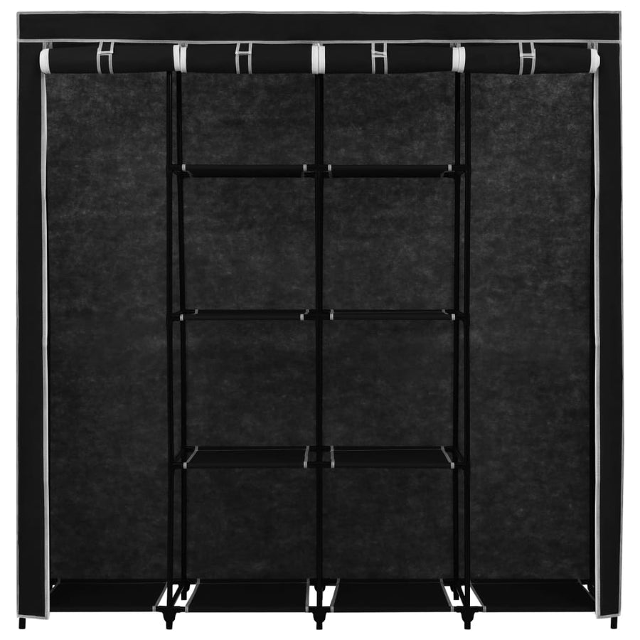 Kledingkast Met 4 Vakken 75X45X70 Cm Zwart