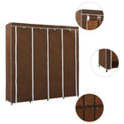 Kledingkast 175x45x170 cm bruin met wandbevestiging