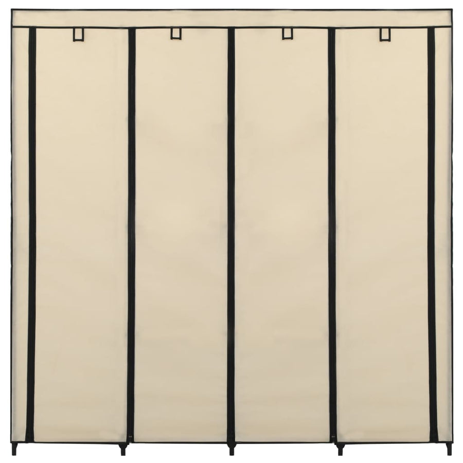 Kledingkast Met 4 Vakken 75X45X70 Cm Crème