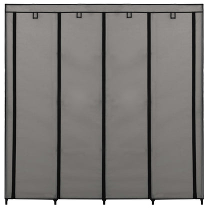 Kledingkast Met 4 Vakken 75X45X70 Cm Grijs
