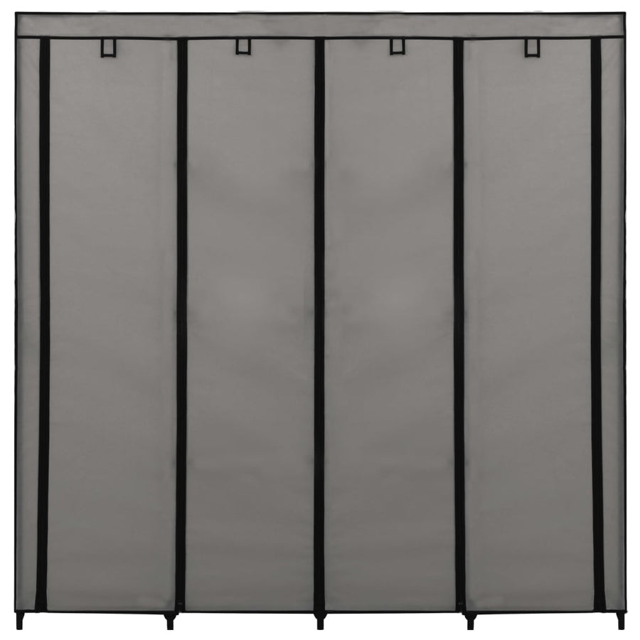 Kledingkast Met 4 Vakken 75X45X70 Cm Grijs