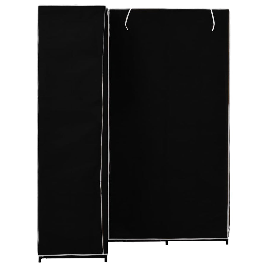 Hoekkledingkast 30X87X69 Cm Zwart