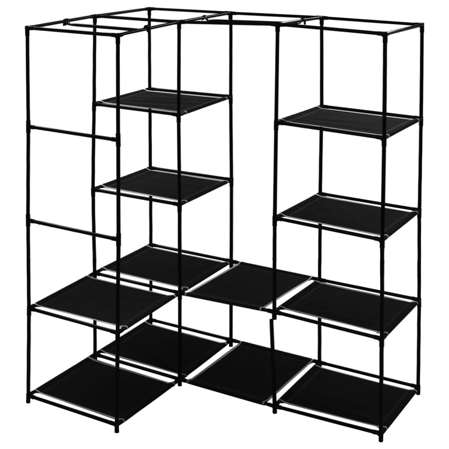Hoekkledingkast 30X87X69 Cm Zwart