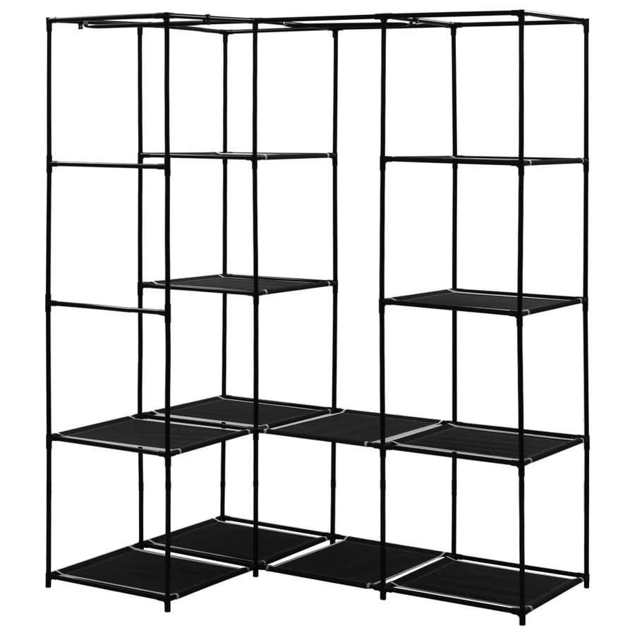 Hoekkledingkast 30X87X69 Cm Zwart