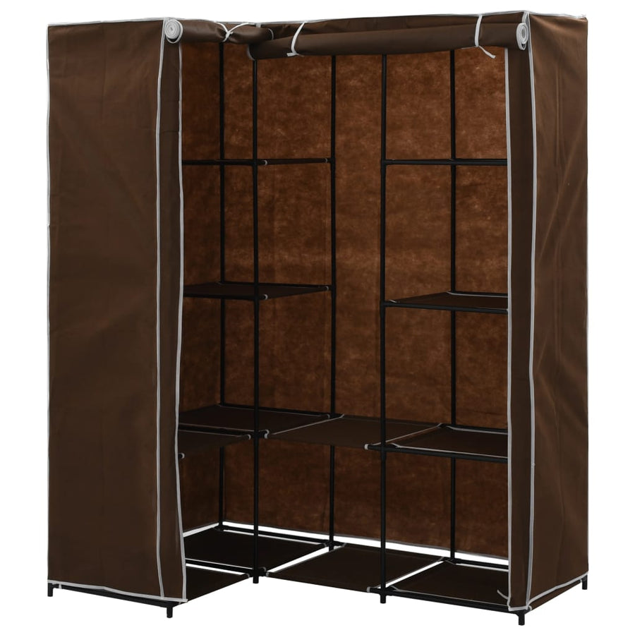 Hoekkledingkast 30X87X69 Cm Bruin