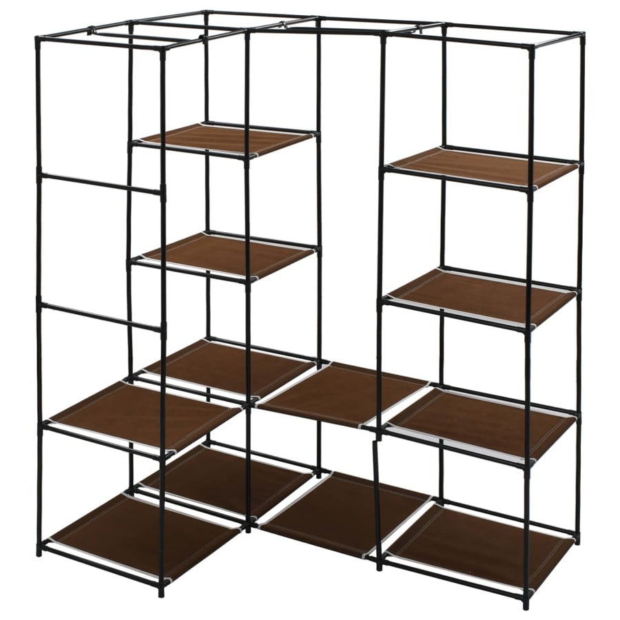 Hoekkledingkast 30X87X69 Cm Bruin