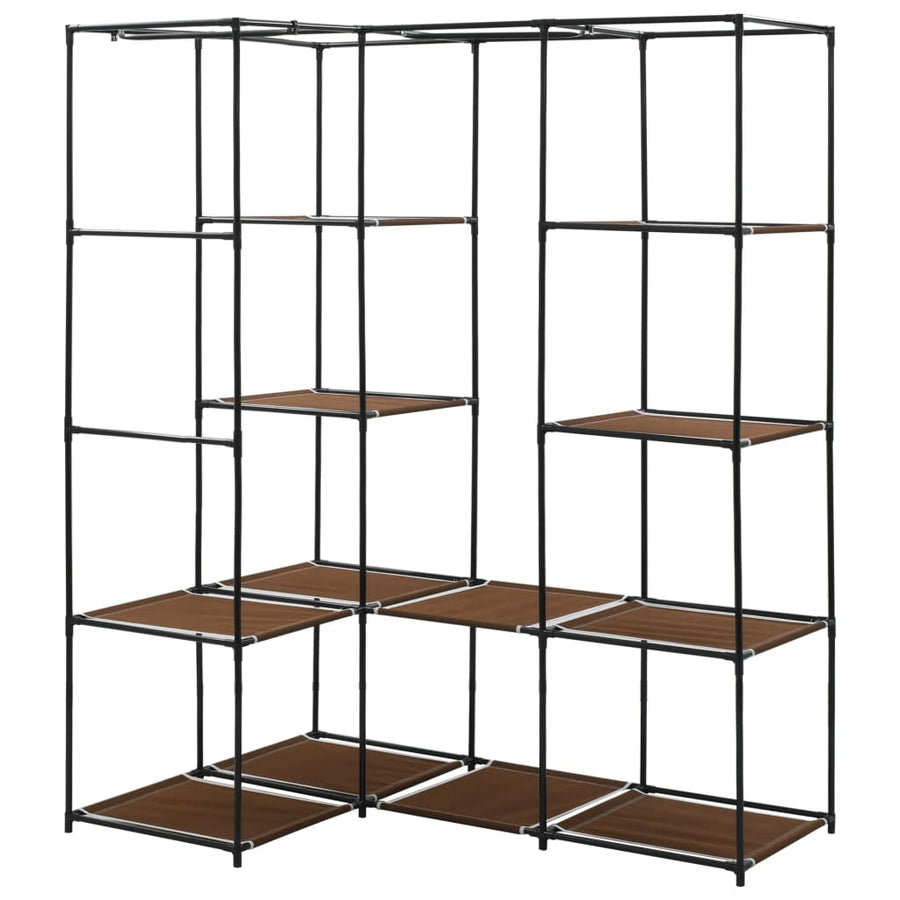 Hoekkledingkast 30X87X69 Cm Bruin
