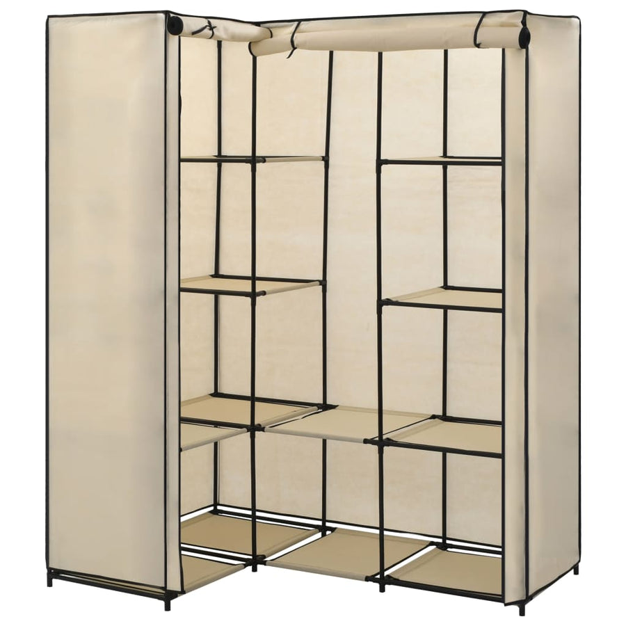 Hoekkledingkast 30X87X69 Cm Crème