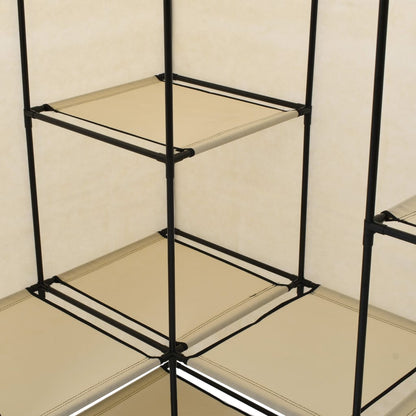 Hoekkledingkast 30X87X69 Cm Crème