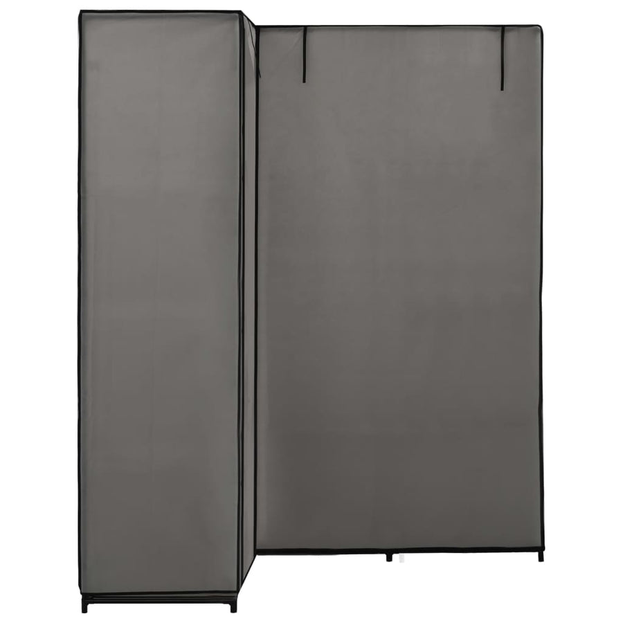 Hoekkledingkast 30X87X69 Cm Grijs