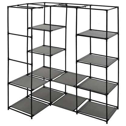 Hoekkledingkast 30X87X69 Cm Grijs