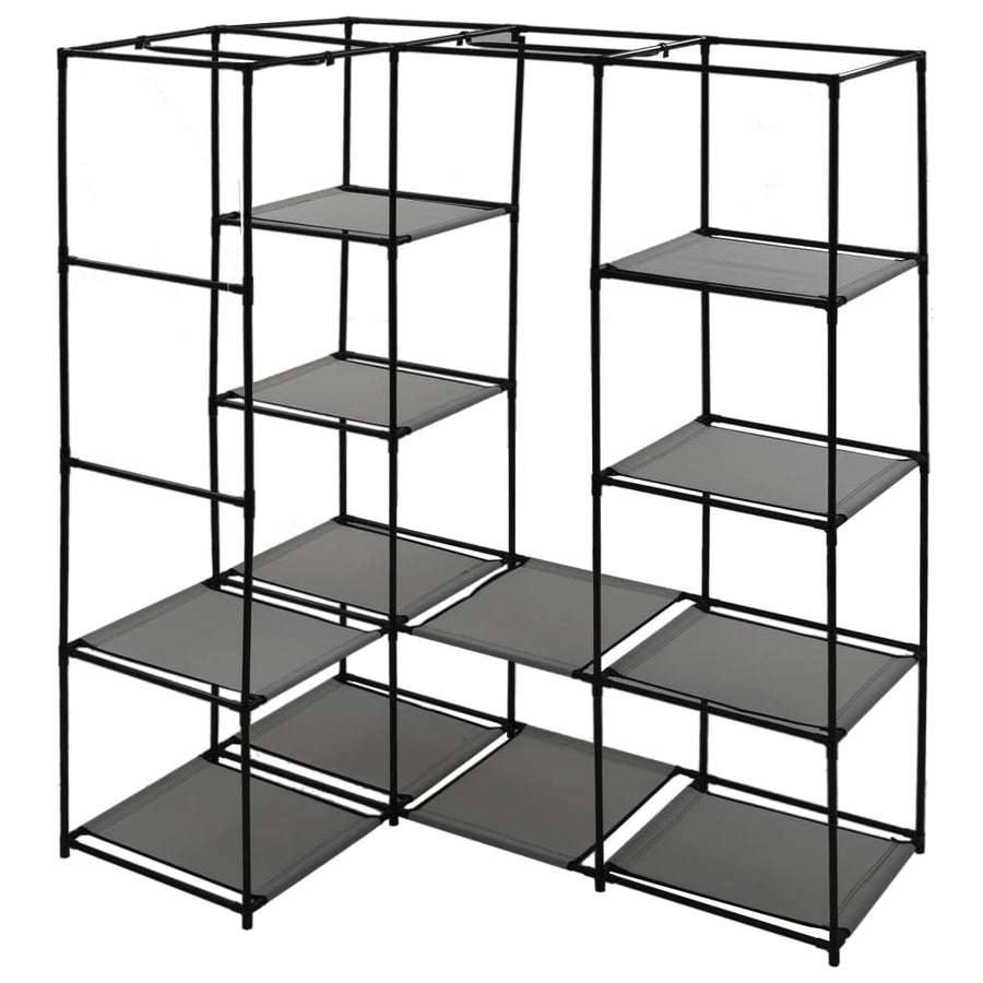 Hoekkledingkast 30X87X69 Cm Grijs