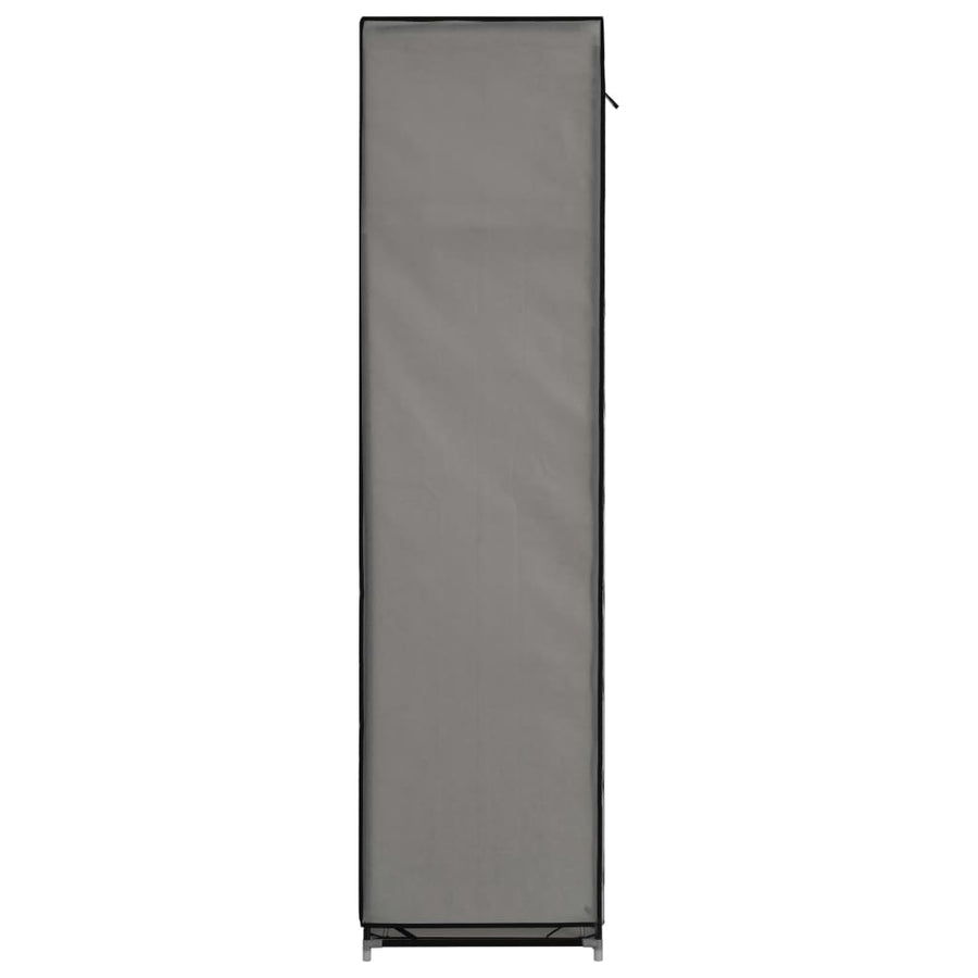 Kledingkast Met Vakken En Stangen 50X45X75 Cm Stof Grijs