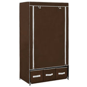 Kledingkast 87x49x159 cm stof bruin