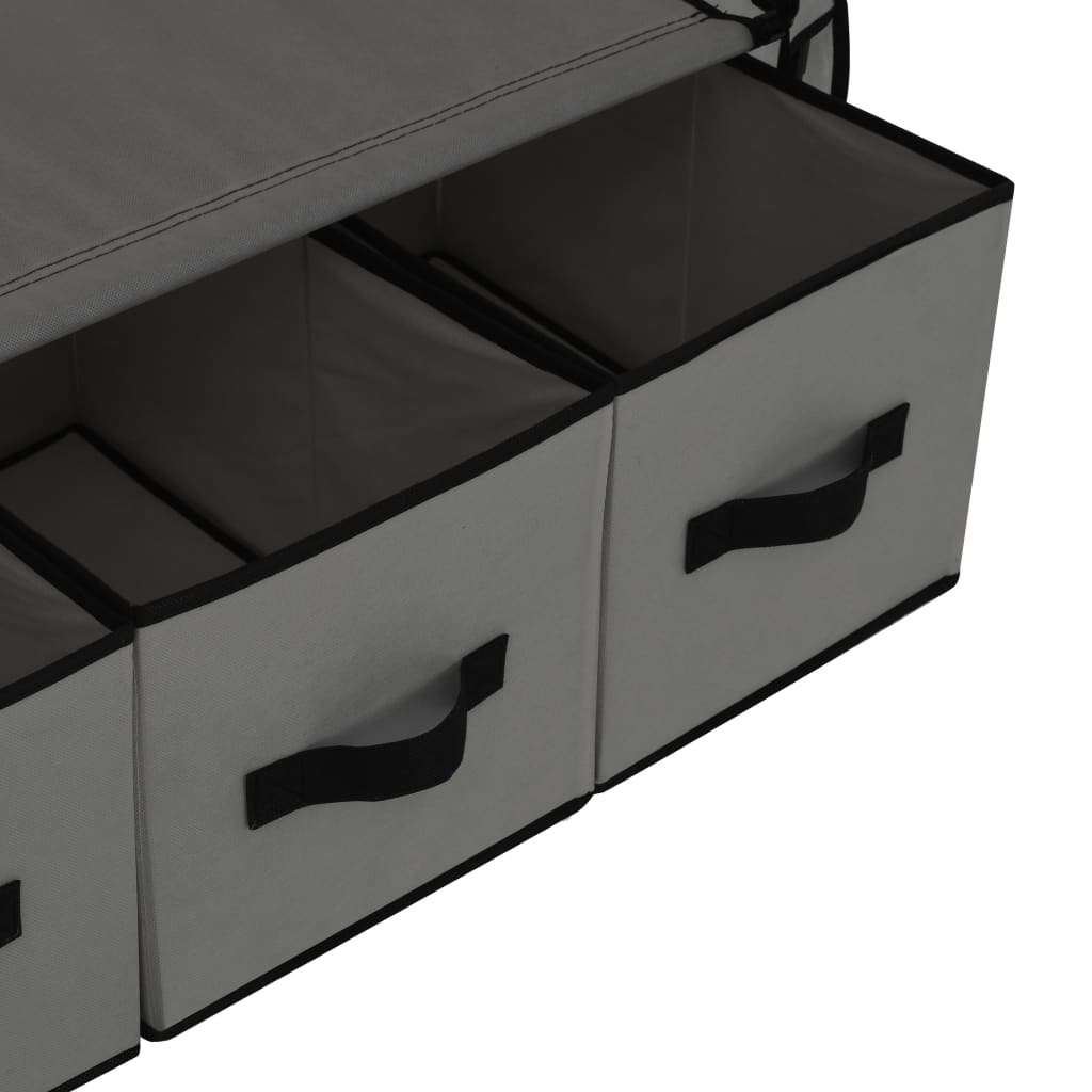 Kledingkast 87X49X59 Cm Stof Grijs