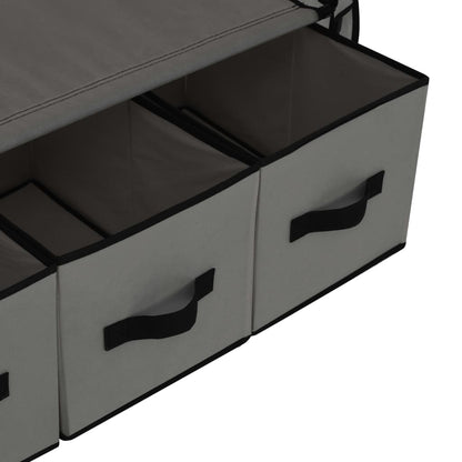 Kledingkast 87X49X59 Cm Stof Grijs