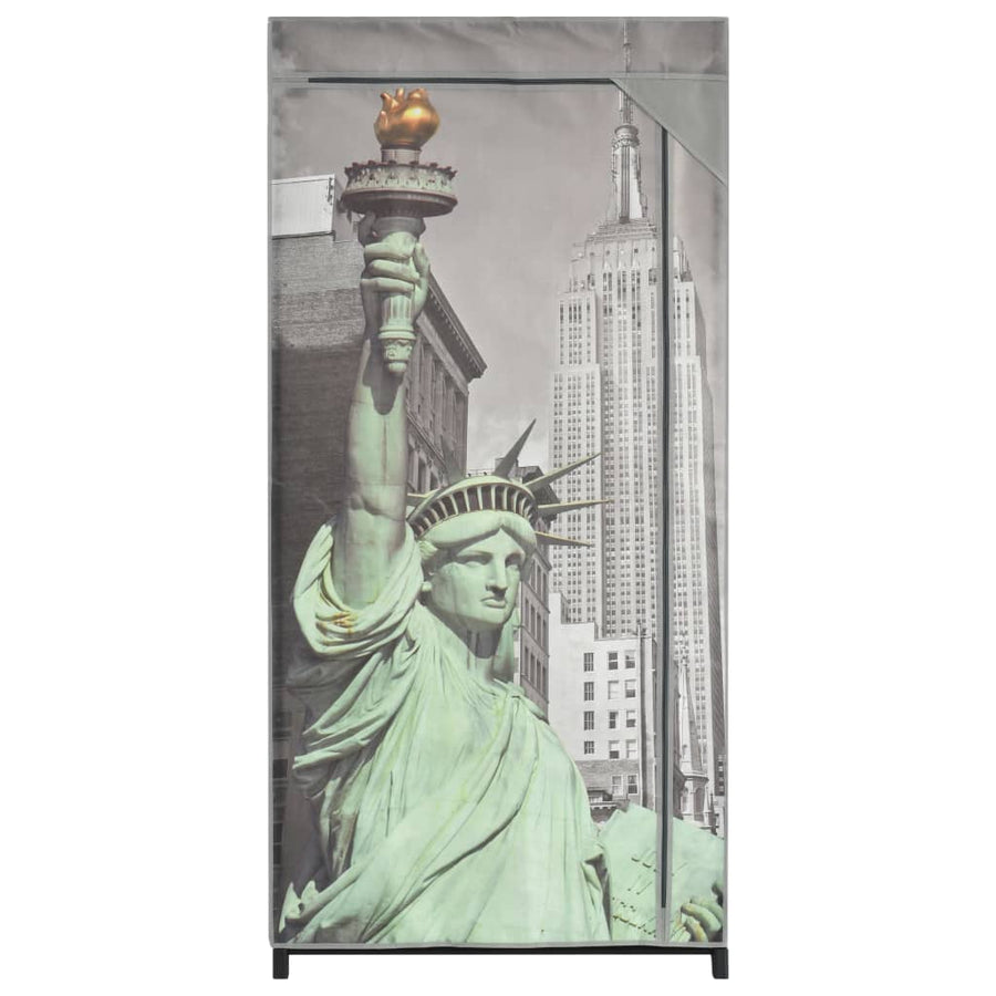 Kledingkast New York 75x45x160 cm stof