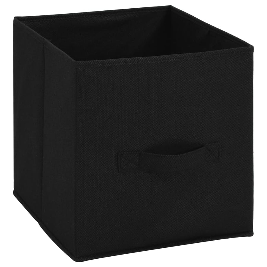 Opbergkast Met 4 Stoffen Manden 63X30X71 Cm Staal Zwart