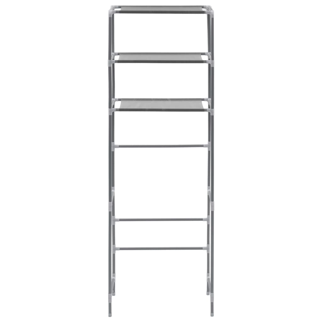 Opbergrek Voor Boven Toilet 3-Laags Kleurig 53 x 28 x 169 cm Zilver