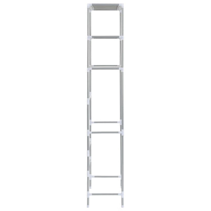 Opbergrek Voor Boven Toilet 3-Laags Kleurig 53 x 28 x 169 cm Zilver